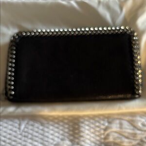Authentic STELLA MCCARTNEY wallet zip around  FALABELLA ECO CHAIN BLACK